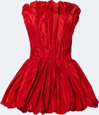 Tove Marina peplum silk taffeta top