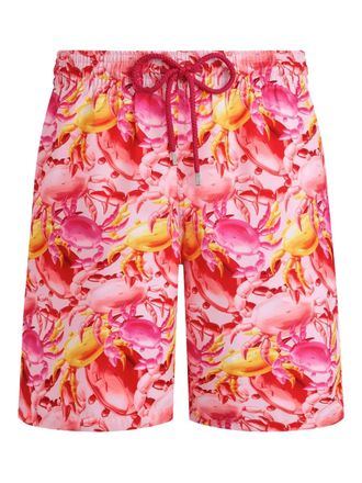 Vilebrequin crab-print swim shorts - men - Recycled Polyester - XXXL - Pink