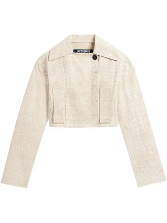 Jacquemus The N&icirc;mes Marino denim jack - Beige