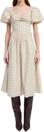 En Saison Rosalia Midi Dress In Beige