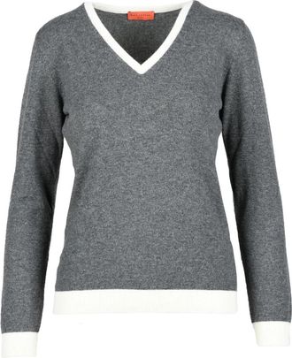 Ballantyne sweater - Dames - Cashmere truien - Grijs - S - Kasjmier - Truien & Vesten