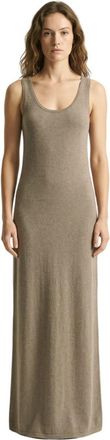 The Row Beige Scoop Neck Maxi Dress