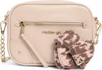 Madden Girl Kids Faux Leather Camera Bag in Taupe at Nordstrom Rack