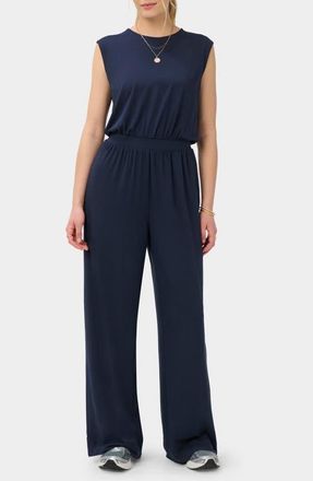 Sweaty Betty Grown-On Sleeve Jumpsuit in Navy Blue at Nordstrom, Size X-Small