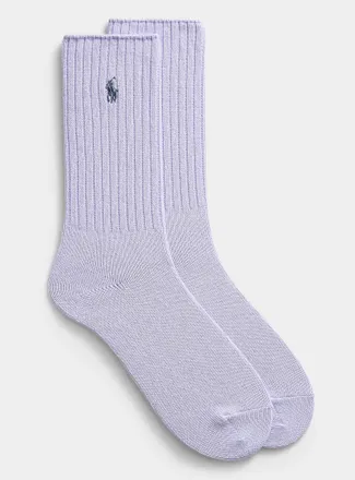 Polo Ralph Lauren Mens Contrast logo ribbed athletic socks