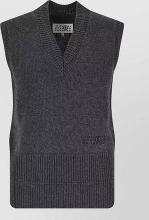 Maison Margiela wool crewneck tank top