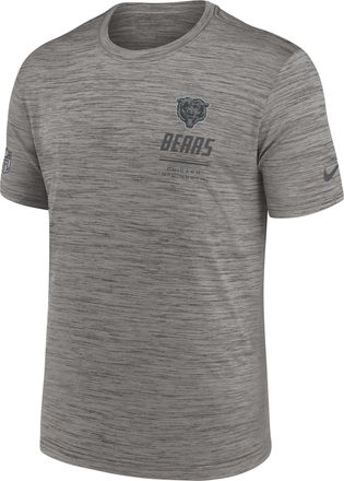 Nike Chicago Bears Sideline Team Issue Velocity Nike Mens Dri-FIT NFL T-Shirt in Grey | 02ER06G7Q-7VD