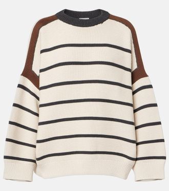Brunello Cucinelli Striped cotton sweater