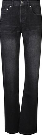 A.P.C. Black Flared Leg Cotton Jeans
