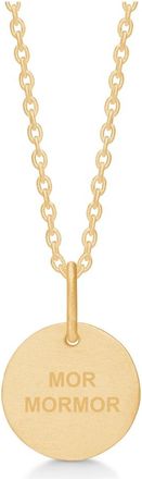 Frk. Lisberg Accessoires, Dames, Geel, S, Moeder Oma Ketting met Tekst Hanger