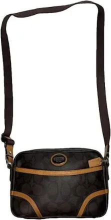 Coach Pre-owned Cross Body Bags, female, Brown, Size: ONE SIZE Pre-owned Canvas Shoulder Bag