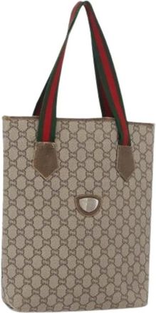 Gucci Pre-owned Tote Bags, female, Beige, Size: ONE SIZE Pre-owned Vintage Tote Bag