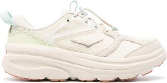 Hoka One One Beige Lace-up Sneakers