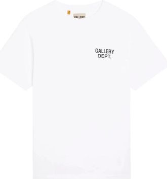 Gallery Dept. Logo T-shirt - Heren - T-shirts - Wit - XL - Katoen - Tops