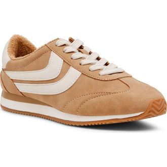 Dolce Vita Hype Faux Shearling Lined Sneaker in Camel at Nordstrom Rack, Size 6.5