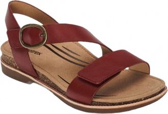 Aetrex Womens Tamara Sandal In Red