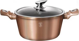 Berlinger Haus Maceta De Granito Berlinger Haus, 28 Cm, Oro Rosa, Bh-1516