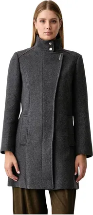 Liu Jo Abrigo de botonadura sencilla hasta la rodilla - Coats - Mujer - Gris - XS