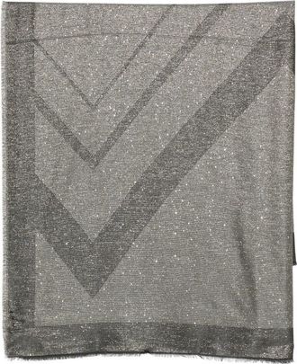 Missoni Grey Sequin-Embellished Scarf