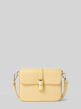 Seidenfelt Manufaktur Handtasche mit Klickverschluss Modell LILLA in Hellgelb, Gr&ouml;&szlig;e 1
