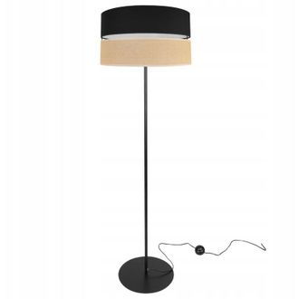 OEM L&aacute;mpara De Pie Pantalla De Metal 40cm Negra