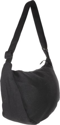 Vosarea Portable Canvas Shoulder Bag for Women Lightweight Ladies Crossbody Tote in Black Stylish and Practical Daily Carry Handbag Gift for Mom Grandma Girlf