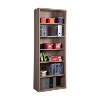 Composad Libreria 6 Ripiani Linea disegno 6 Rip.-cm.35 X 81 X H.217,2 Cemento
