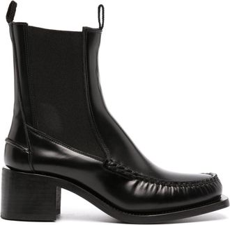 Hereu Alda leather 60mm ankle boots - women - Calf Leather/Calf Leather/Calf Leather - 40 - Black