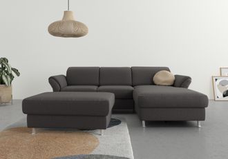 Sit&more Ecksofa »Apulia L-Form« wahlweise Bettfunktion, Bettkasten und Kopf- und Armteilverstellung
