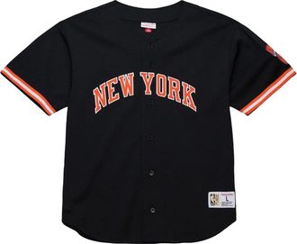 Mitchell & Ness Camicia New York Knicks a maniche corte - Nero