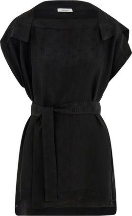 Ferragamo Blusa Ferragamo con monogramma - Nero