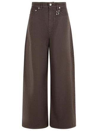 Sportmax Siamese Brown Cotton Jeans