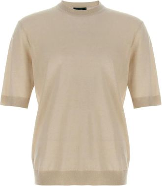 Zanone T-shirt in maglia fine - Toni neutri