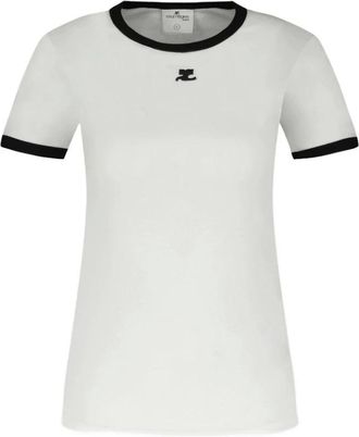 Courrèges Dames, Tops, Wit, Maat: S Katoen