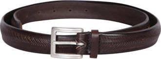 Orciani Leren Riem - Heren - Riemen - Bruin - 115 CM - Leer - Accessoires
