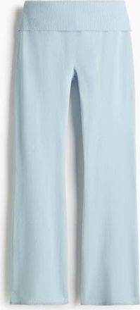 H&M Knitted Yoga Pants in Light Blue at Nordstrom, Size Xx-Large