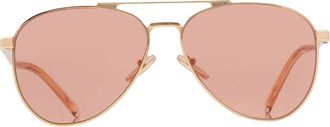 Prada Orange Pilot Mens Sunglasses PR A58S 5AK07V 61