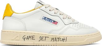 Autry Low-Top Sneakers in Smooth White Leather with Contrasting Details
