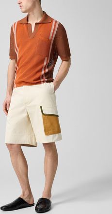 Marni Mens Accent pocket cargo Bermuda short