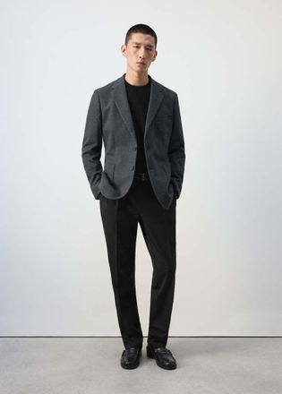 Mango Giacca slim-fit misto cotone grigio - Uomo - 46 - MANGO MAN