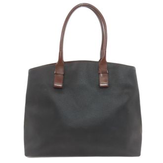 Bottega Veneta Black Brown Pvc Tote Bag (Pre-Owned)