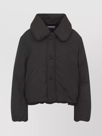 Christophe Lemaire short puffer jacket high collar