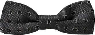 Dolce & Gabbana Zijde Patroon Verstelbare Strikdas - Heren - Accessoires - Grijs - ONE Size - Accessoires