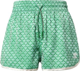 adidas (WMNS) adidas Adicolor High Waist Monogram Short Green IK7888