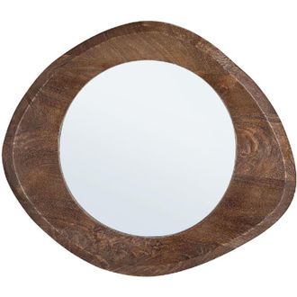 BIZZOTTO Specchio con cornice in legno Erin -70X60 / Marrone