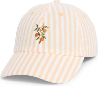 Frasier Sterling Main Squeeze Canvas Adjustable Baseball Cap in Orange at Nordstrom Rack