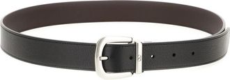 Valentino Garavani Black Solid Reversible Belt