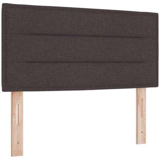 vidaXL Cabecero Led Con Luces De Tiras Led Marr&oacute;n Oscuro 90 Cm Tela Vidaxl