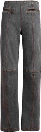 Etro Straight-Leg Grey Stretch Cotton Denim Jeans