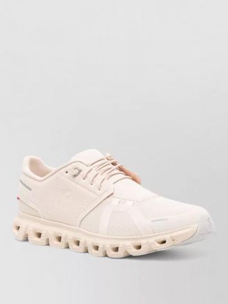 On paneled low-top sneakers